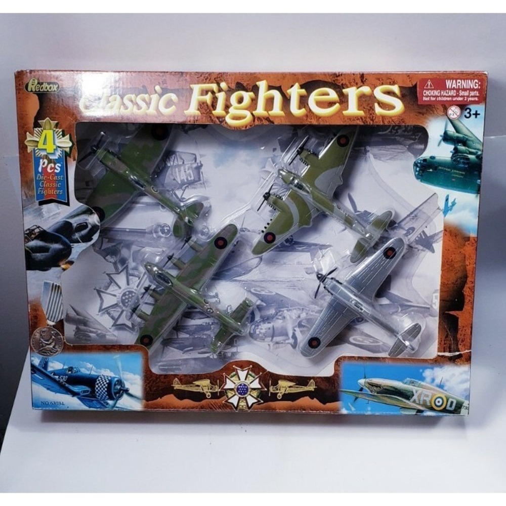 Red Box Classic Fighters 4 Die-cast Classic Fighters Air crafts #63034